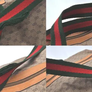 Vintage 1980s Gucci GG Supreme Monogram‎ Web Duffle/Travel Bag. thumbnail 5