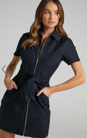 Showpo Ceres Dress In Black thumbnail 1