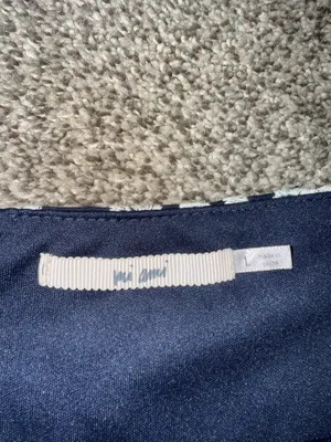Mi Ami Embroidered Floral Navy and White Mini Skirt thumbnail 3