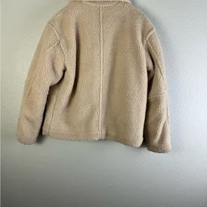 Vince Women's Button Front Sherpa Jacket Size S thumbnail 7