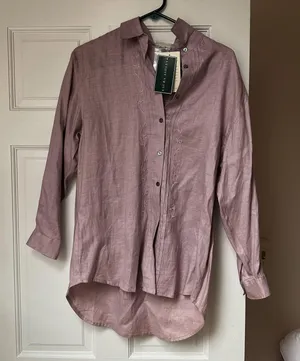 Laura Ashley Purple Blouse thumbnail 1