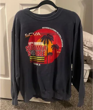 Volleyball Pullover Blue Size L thumbnail 1