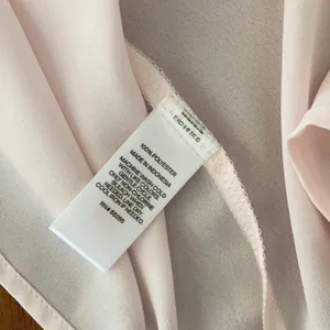 EXPRESS Blouse Work Top Pale Pink Size XS Notch Pleat Business Formal Shirt NWT thumbnail 5