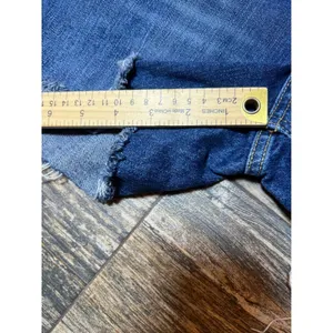 River Island Denim Cutoff Shorts Distressed Frayed Hem Blue Jeans Womens Size 12 thumbnail 5