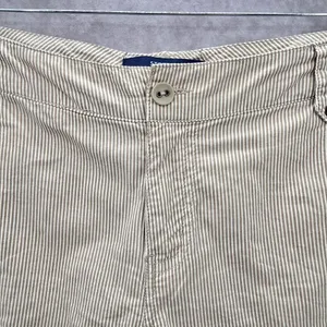 Bill Bass Jeans Bermuda Flat Front‎ Stripe Bottoms Pants Shorts Cotton 10 thumbnail 3