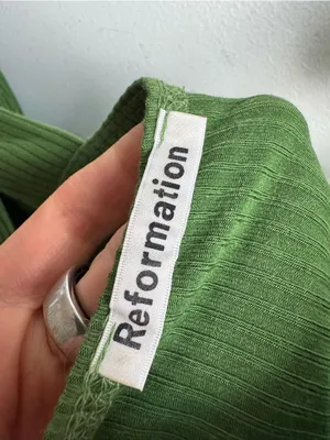 Reformation Canyon Knit Tank Top in green Small thumbnail 4