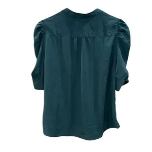 ✨Abercrombie & Fitch Ruched Sleeve Sz Small Emerald Green Women’s Top✨ thumbnail 4