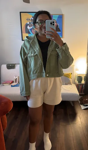 Society Boutique Green Utility Jacket thumbnail 4