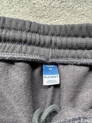 Old Navy Sweatpants Grey Wide-Leg thumbnail 3