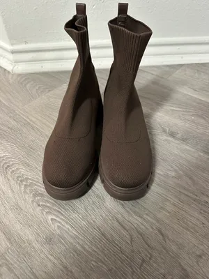 Brown Combat Boots Size 7.5 thumbnail 2