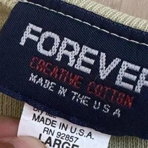 Vintage Y2K Forever Sage Green Fisherman Striped Knit‎ Cardigan Top Women's L thumbnail 7