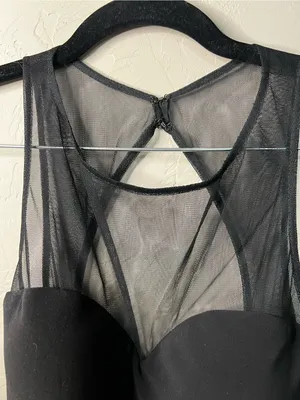 Blondie Nites Stacy Sklar 56671 Black Pearl Embellished Open Back Mini Dress thumbnail 6