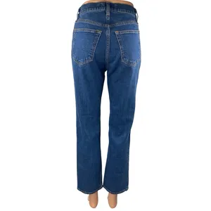 NEW Abercrombie & Fitch The Ankle Straight Women's Blue High Rise Denim Jeans 26 thumbnail 3