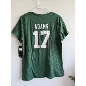 Fanatics Green Bay Packers Davante Adams 17 V-Neck T-Shirt Womens L Green NFL thumbnail 2