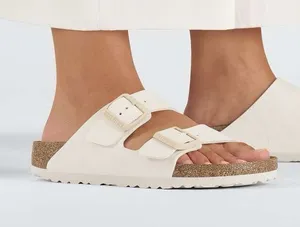 Birkenstock Arizona Birko-Flor in Eggshell 8 thumbnail 1