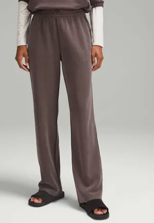 Lululemon Softstreme High-Rise Pant Size 0 Espresso Brown Lounge Yoga Travel thumbnail 1