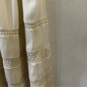 Alice‎ + Olivia Danna Tie-Strap Short Dress Crochet Embroidered White Size Small thumbnail 7