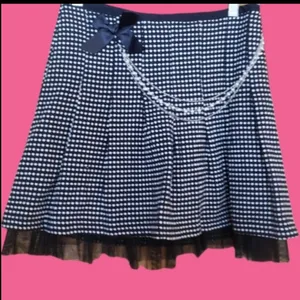 Vintage Wrapper 90’s Polka Dot Skirt bow tulle detachable pearl strand NWOT thumbnail 1