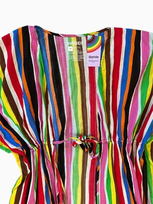 NEW Target Pride Adult Short Sleeve Cover Up Striped Size S/M thumbnail 9