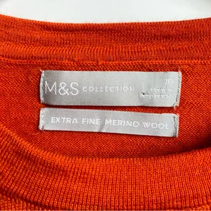 M&S Collection Marks & Spencer 100% Merino Wool Slim Cut Lightweight Sweater thumbnail 2