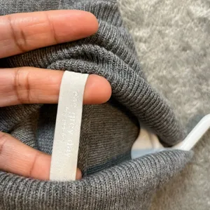 One Grey‎ Day Cotton Merino Wool Blend Mock Neck Dress Sleeveless Grey Size XS thumbnail 6
