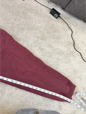 Lululemon Women’s Scuba High-Rise Jogger Pants Cotton Terry Mulled Wine 14 thumbnail 14