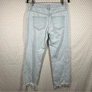 Free People Light Wash Mid Rise Maggie Distressed‎ Jeans thumbnail 5