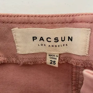 NWOT | Pacsun women’s pink denim miniskirt‎ — 25” waist thumbnail 5