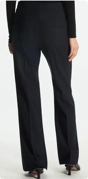 NWT COS Classic Slim-Fit Bootcut Wool Trousers Dress Trouser Pants Black Sz 4 thumbnail 1