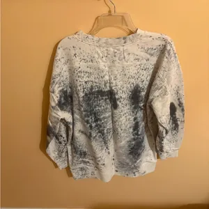 Lululemon Oversized Crewneck Pullover in white black speckle thumbnail 2