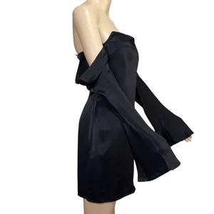 CAMILA COELHO Charlie Mini Dress, Black, Small thumbnail 10