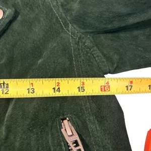 Blank NYC Suede Moto Jacket Forest Green Leather Biker 73K-9592NO Small thumbnail 8