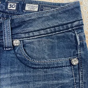 Miss Me Blue Capri Jeans with Embellished Pockets thumbnail 8