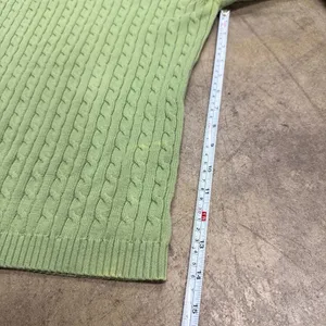 Vintage Polo Ralph Lauren Sport flag cable knit green retro y2k sweater thumbnail 5