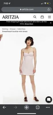 Aritzia Fable Dress Pink thumbnail 3