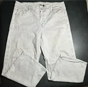 American Eagle Plus Size 18 Straight Leg Cream Color Jeans thumbnail 1