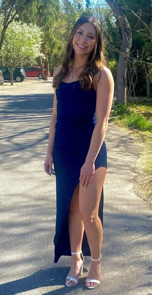 Navy Blue Prom Dress thumbnail 4