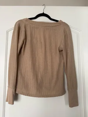 Light Brown Long Sleeve Top Size M thumbnail 2