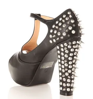 ✨3xHP✨Vintage Studs Spikes Peep Mary Jane Sandals✨ thumbnail 1