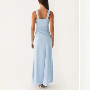 Peppermayo Light Blue Odette Satin Maxi dress thumbnail 3