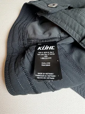 KUHL Womens 6 Regular Dark Grey Cargo Hiking Pants Roll Tab Outdoor Stretch thumbnail 6