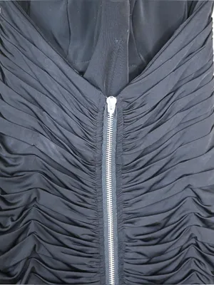 Sherri Hill Women's 4 Black Ruched Halter Mini Cocktail Dress thumbnail 8