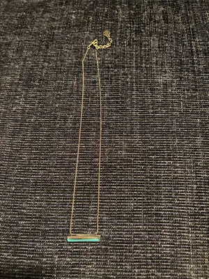 Retired Kendra Scott Jack Gunmetal Rainbow Crystal Bar Pendant Necklace thumbnail 2
