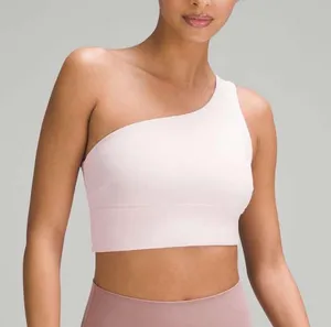 Pink Lululemon one shoulder align tank 6 thumbnail 1