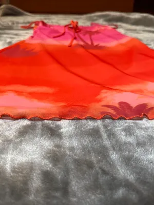 Cute summer sunset dress Pink Size XS thumbnail 5