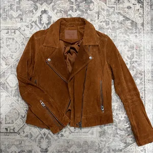 Blank NYC Tan Suede Leather Jacket thumbnail 1