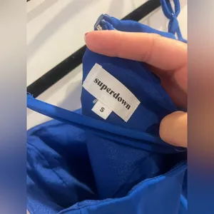 NWT Superdown Fabiana Blue Mini Dress thumbnail 5