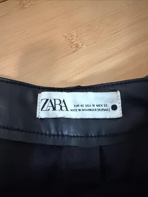 Zara Faux Leather Pants thumbnail 2