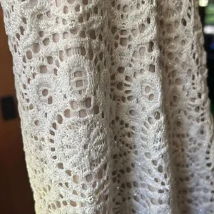 Sequin Hearts Glitter White Lace Mini Dress Junior’s Size 7 With Padded Bra NWOT thumbnail 5