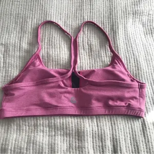 CALME Johnny Was Racerback Sports Bra Ease Cross‎ Back Yoga Pink Purple NWOT XL thumbnail 2